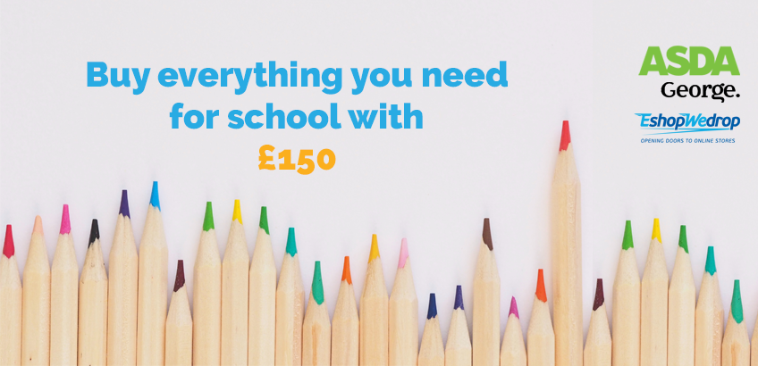 Buy everything for school with £150 - Asda George UK